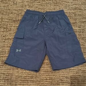 Under Armour Navy Utility Shorts Boys YM